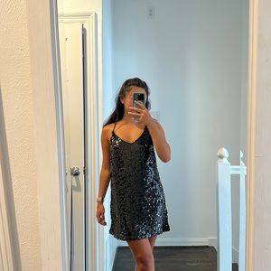 Sparkly black Walter Baker dress